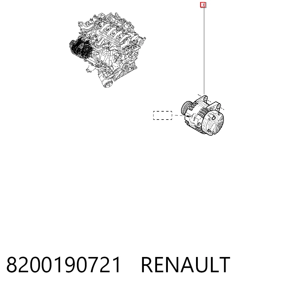 8200190721 Renault (RVI) Alternator