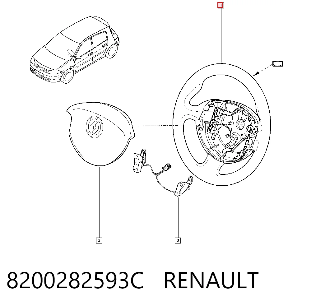 Kierownica Renault Megane II