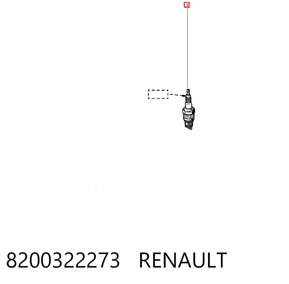 8200322273 Renault (RVI) Świeca zapłonowa
