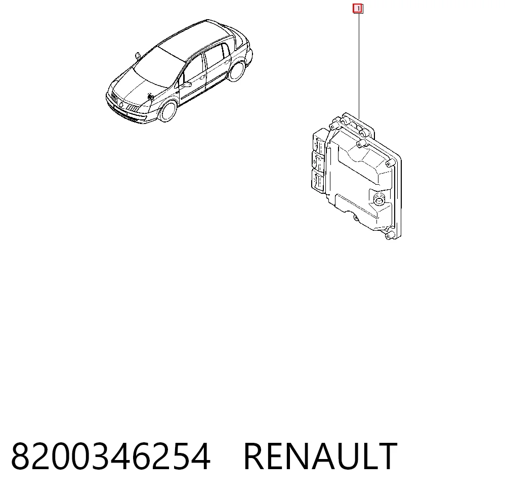  Sterownik silnika Renault Vel Satis 