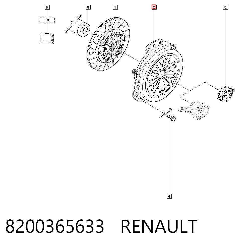 BK31006 Breckner Docisk sprzęgła
