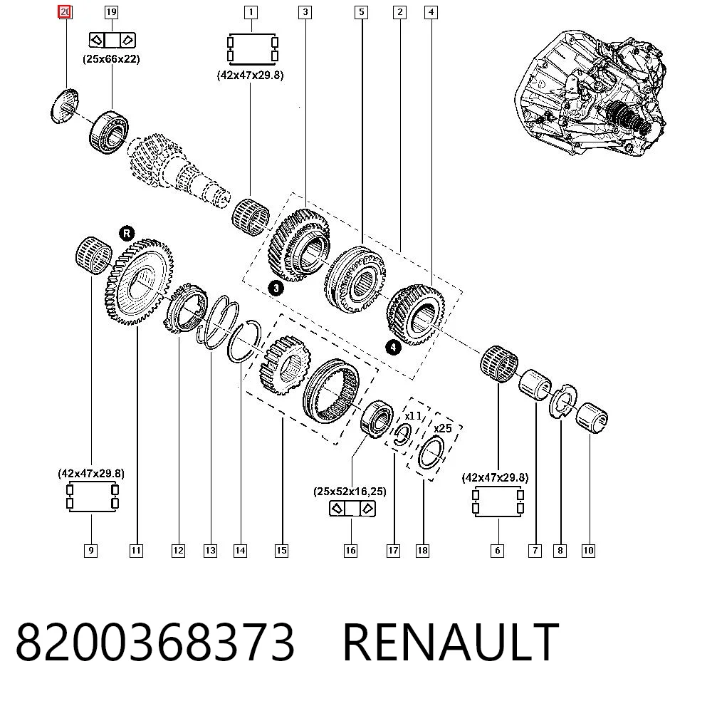 8200368373 Renault (RVI)
