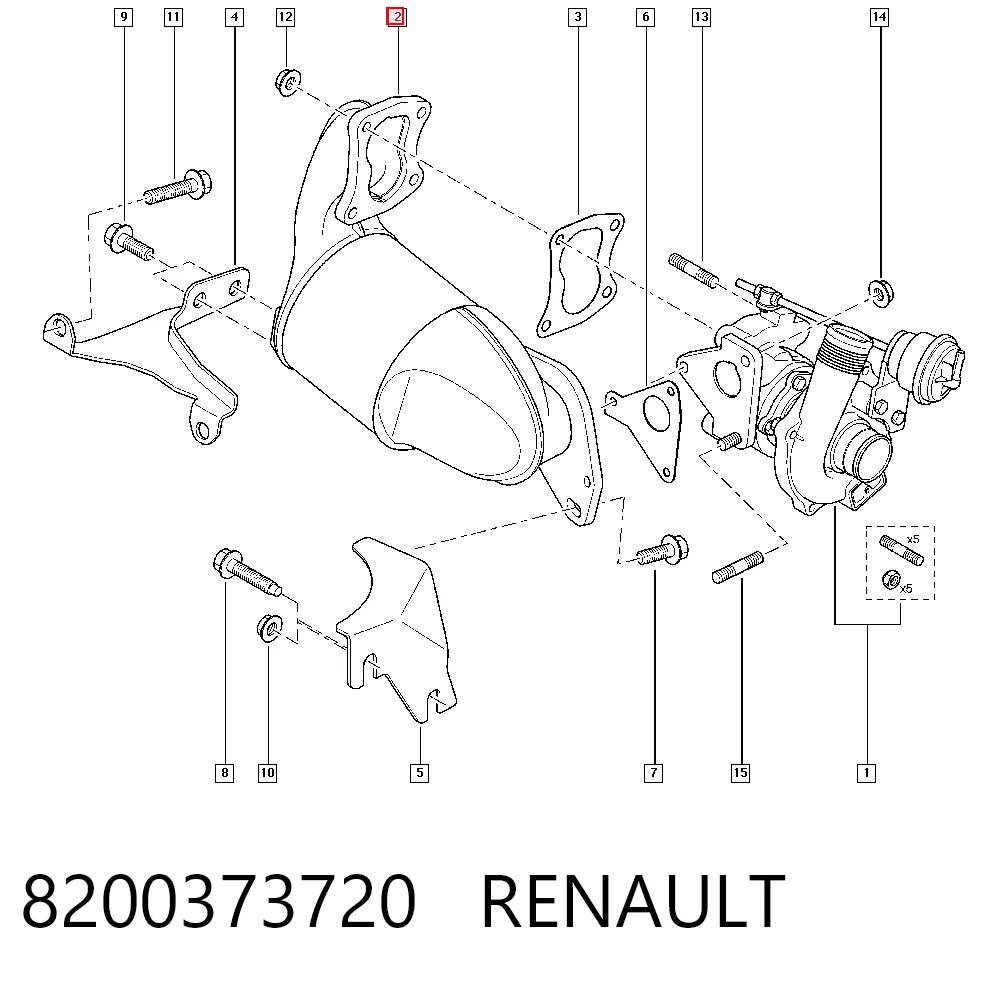 Konwerter-katalizator Renault Laguna III hatchback (BT0, BT1) (2007 - 2015) cena, od 422,24 USD