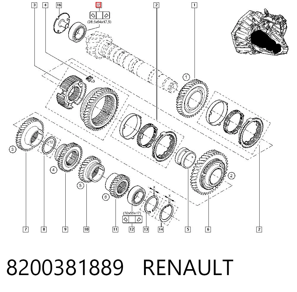 8200381889 Renault (RVI)