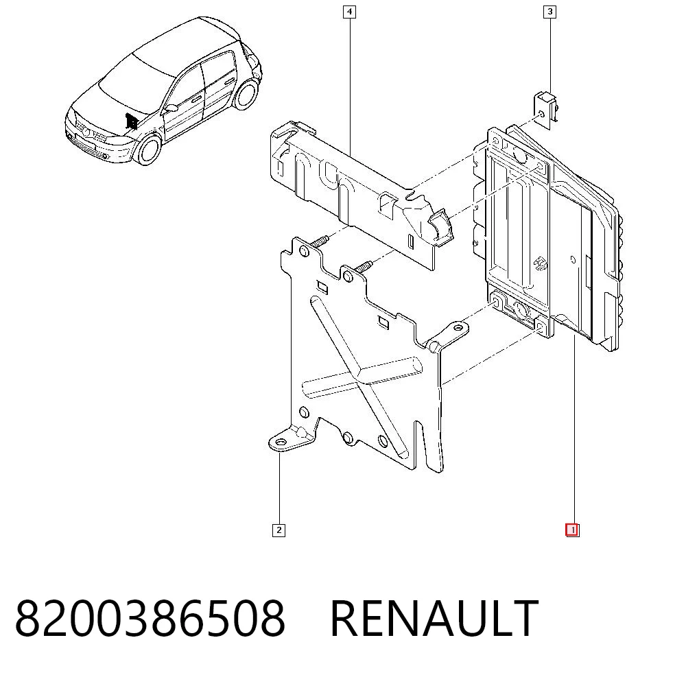 Sterownik silnika Renault Scenic II