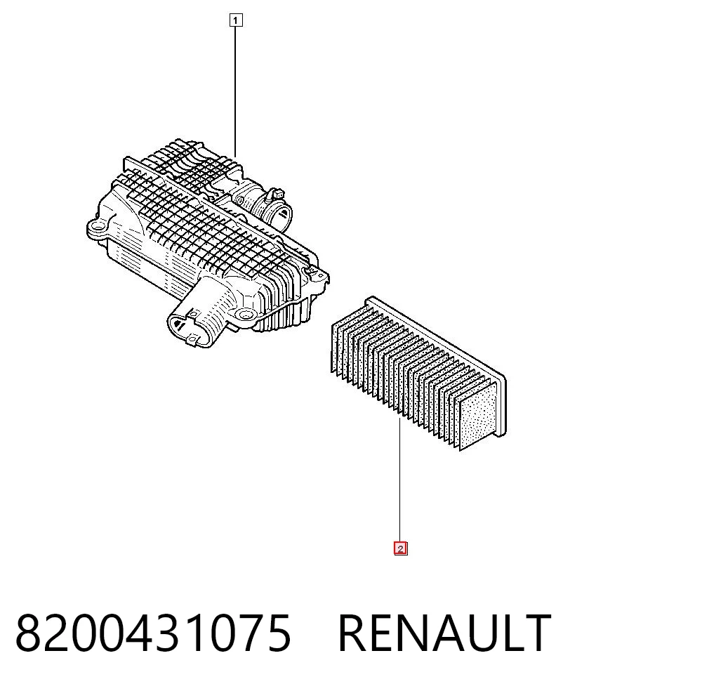 8200431075 Renault (RVI) Filtr powietrza