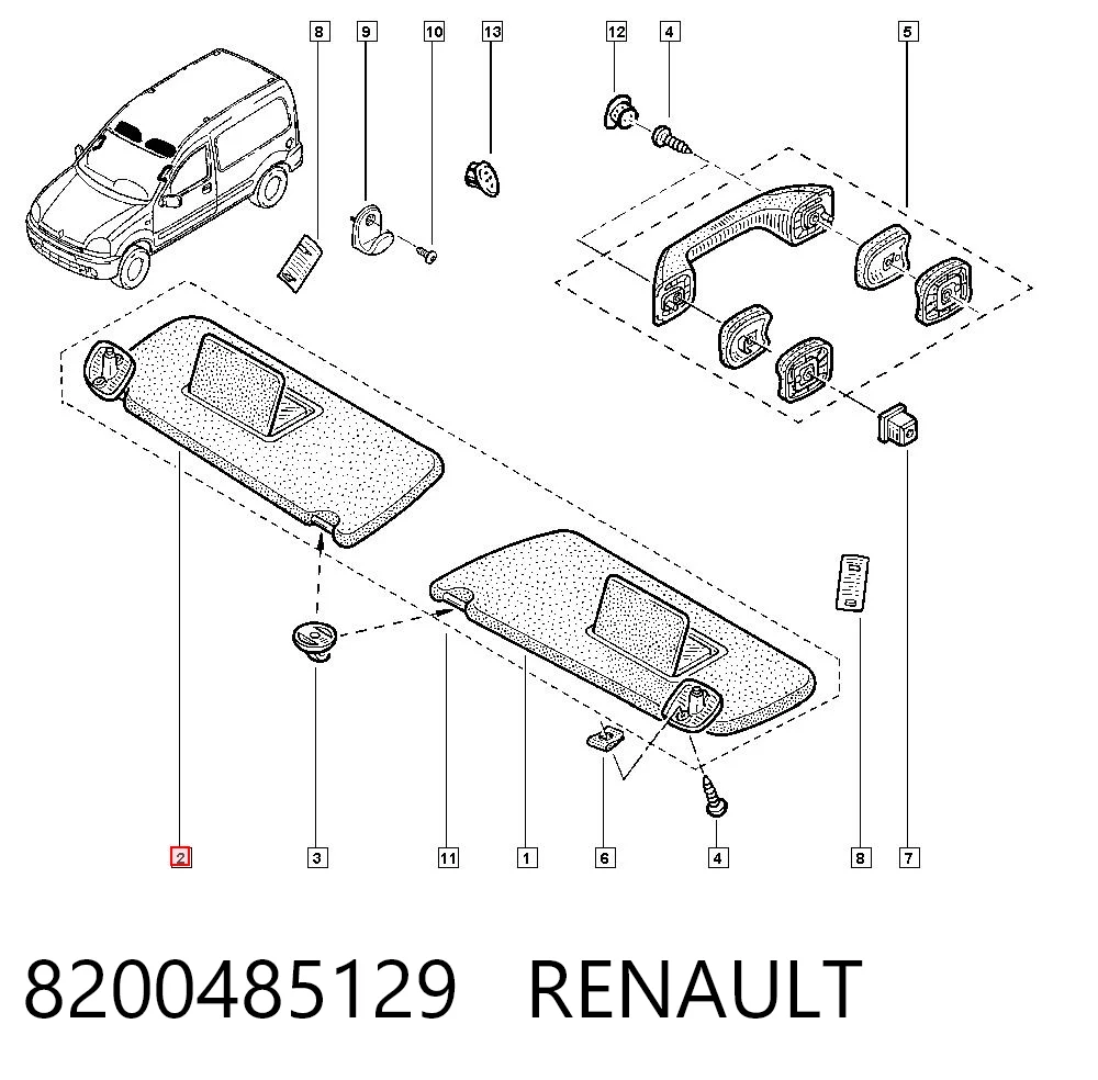 Osłona przeciwsłoneczna do Renault Kangoo I KC0, KC1