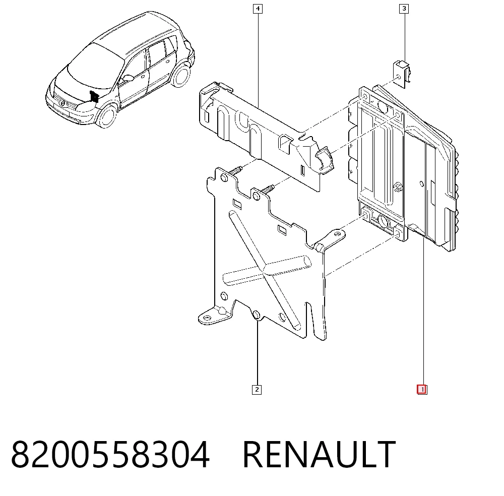 Sterownik silnika Renault Scenic II minivan (JM0, JM1) (2003 - 2009) cena, od 32,35 USD