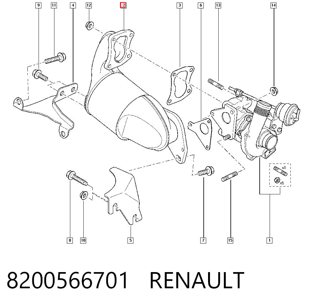 Do koszyka Konwerter-katalizator Renault Laguna III BT0, BT1