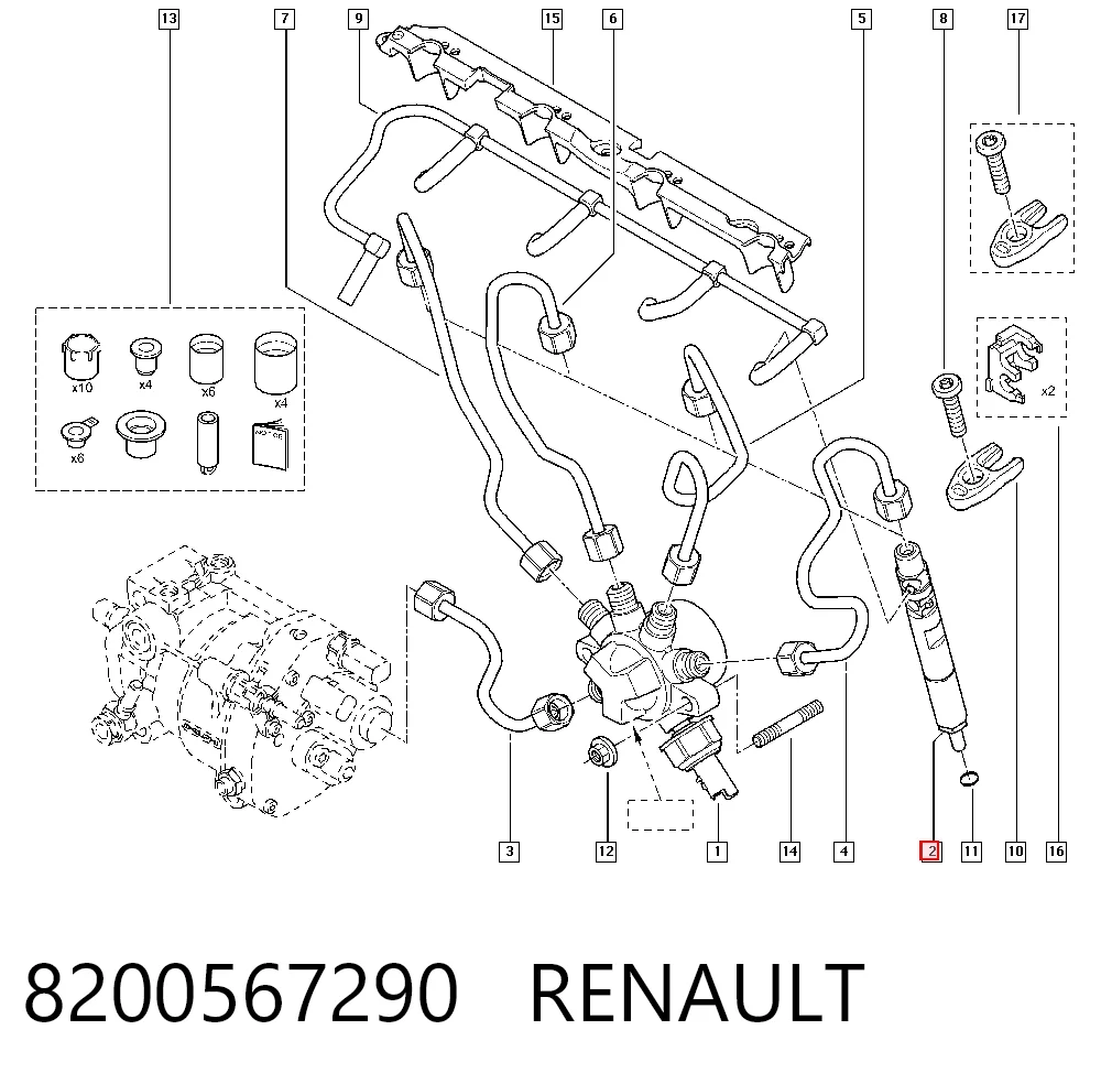 Wtryskiwacz paliwa VAG 8200567290
