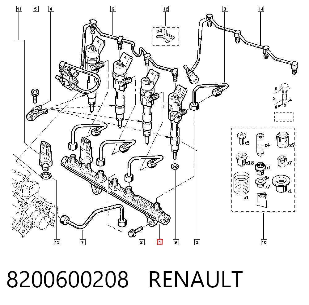 Czujnik ciśnienia paliwa Renault Scenic I minivan (JA0, JA1, FA0) (1999 - 2003) cena, od 32,35 USD