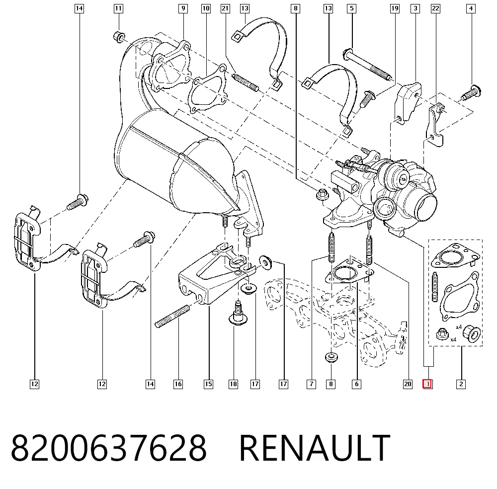 8200637628 Renault (RVI) Turbina