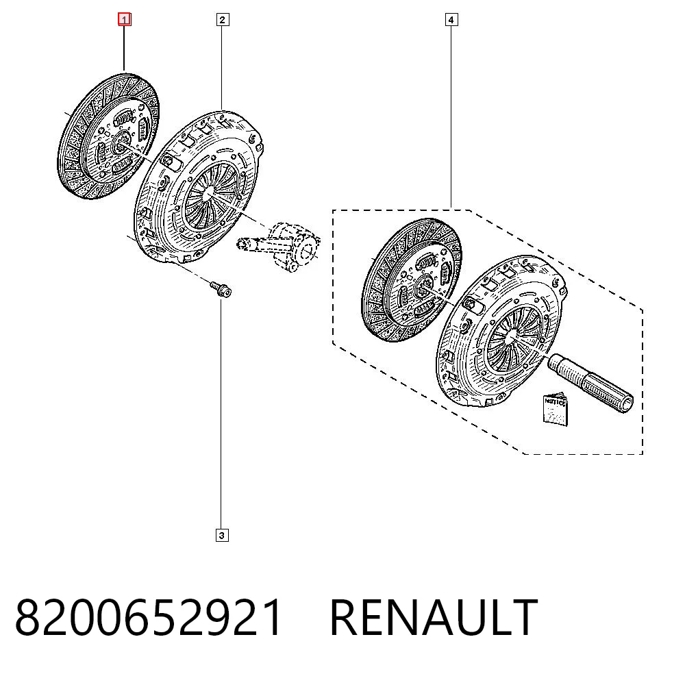 Do koszyka Tarcza sprzęgła Renault Master II HD, FD