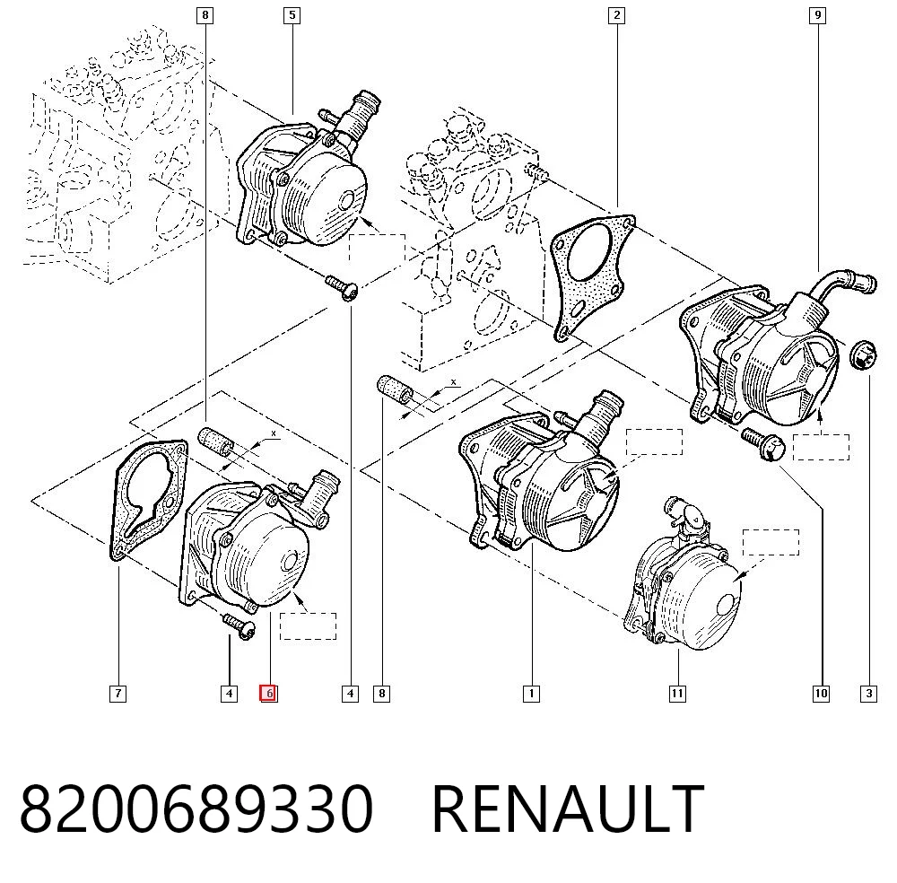  Pompa podciśnienia Renault Scenic 1