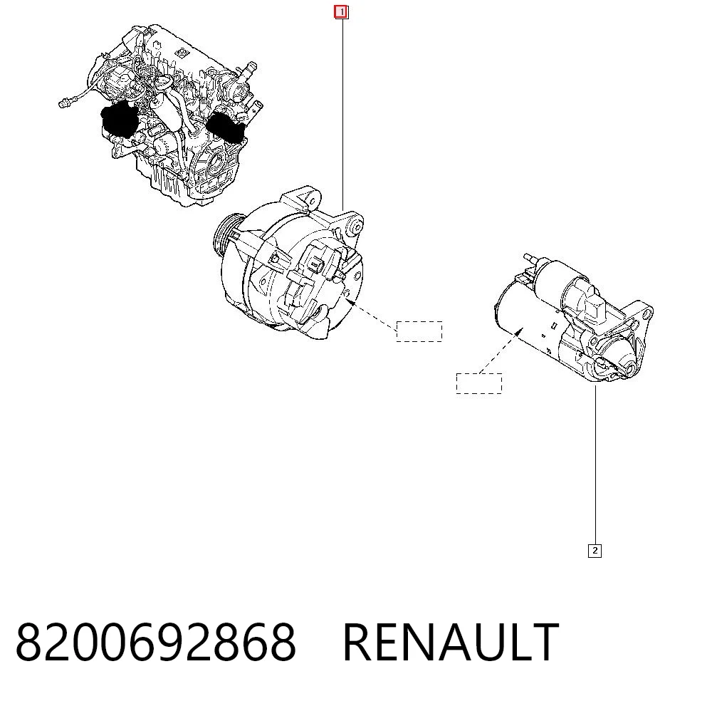 8200692868 Renault (RVI) Alternator