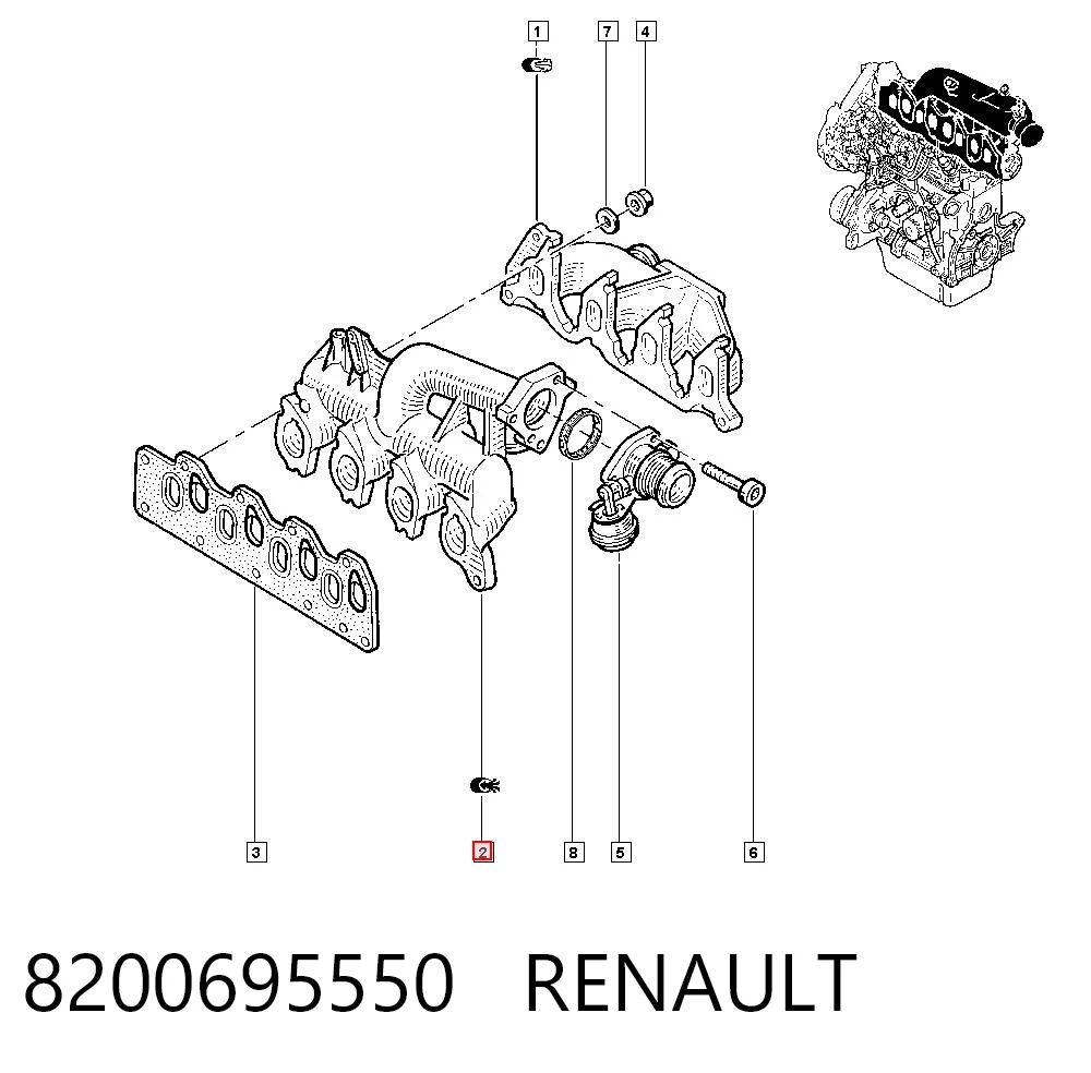 Kolektor ssący do Renault Laguna II BG0, BG1