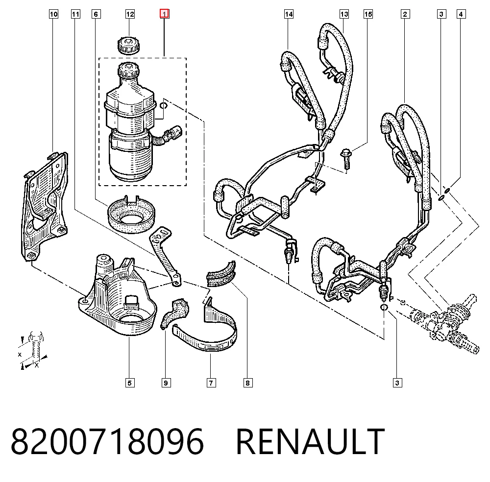 Pompa wspomagania hydraulicznego kierownicy do Renault Kangoo II FW0