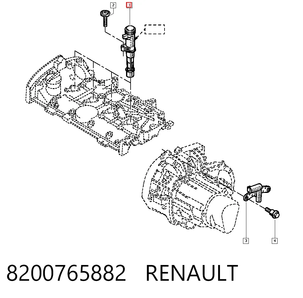 8200765882 Renault (RVI) Cewka zapłonowa