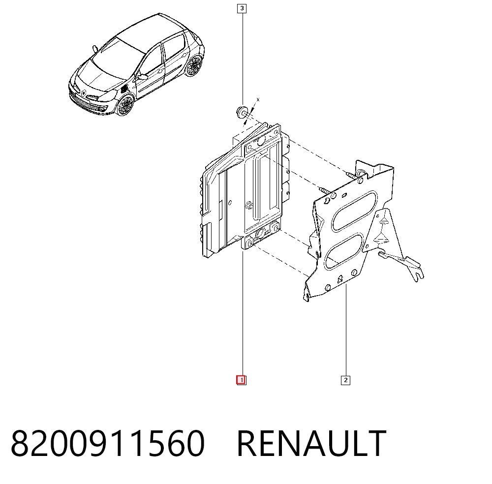 Sterownik silnika do Renault Kangoo II FW0