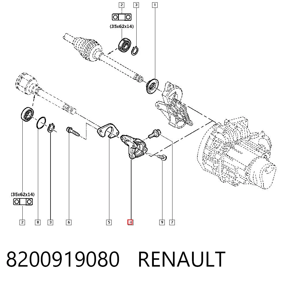 8200919080 Renault (RVI)