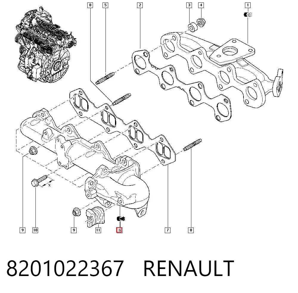 Kolektor ssący do Renault Scenic GRAND III JZ0, JZ1