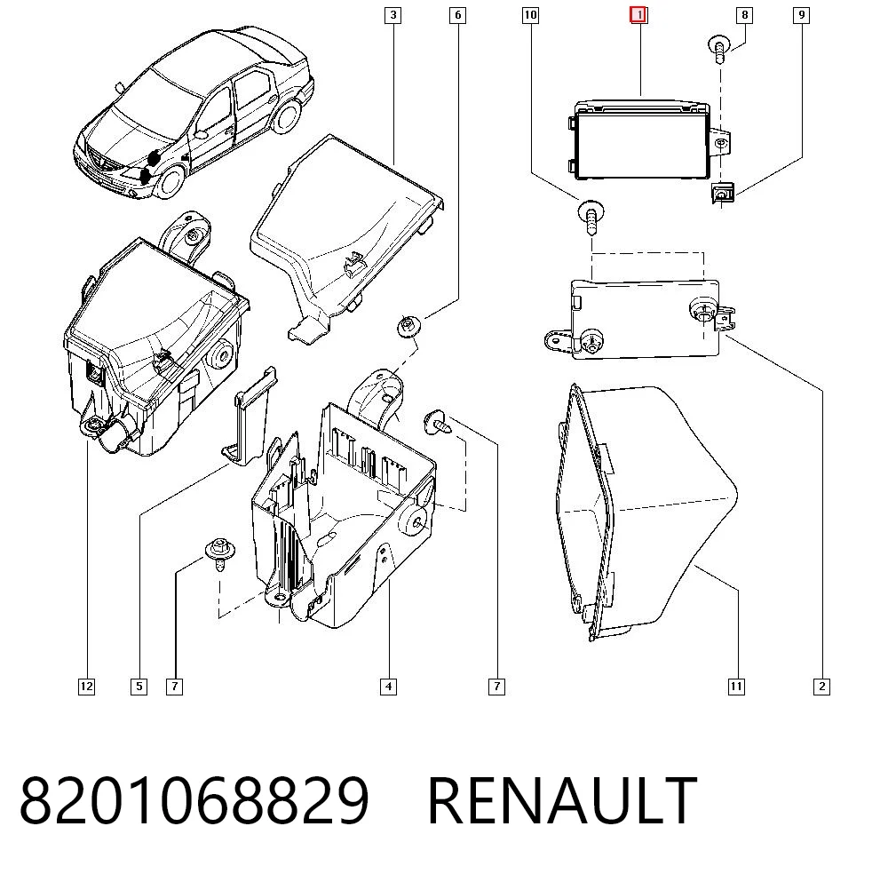 Blok komfortu do Renault LOGAN I LS