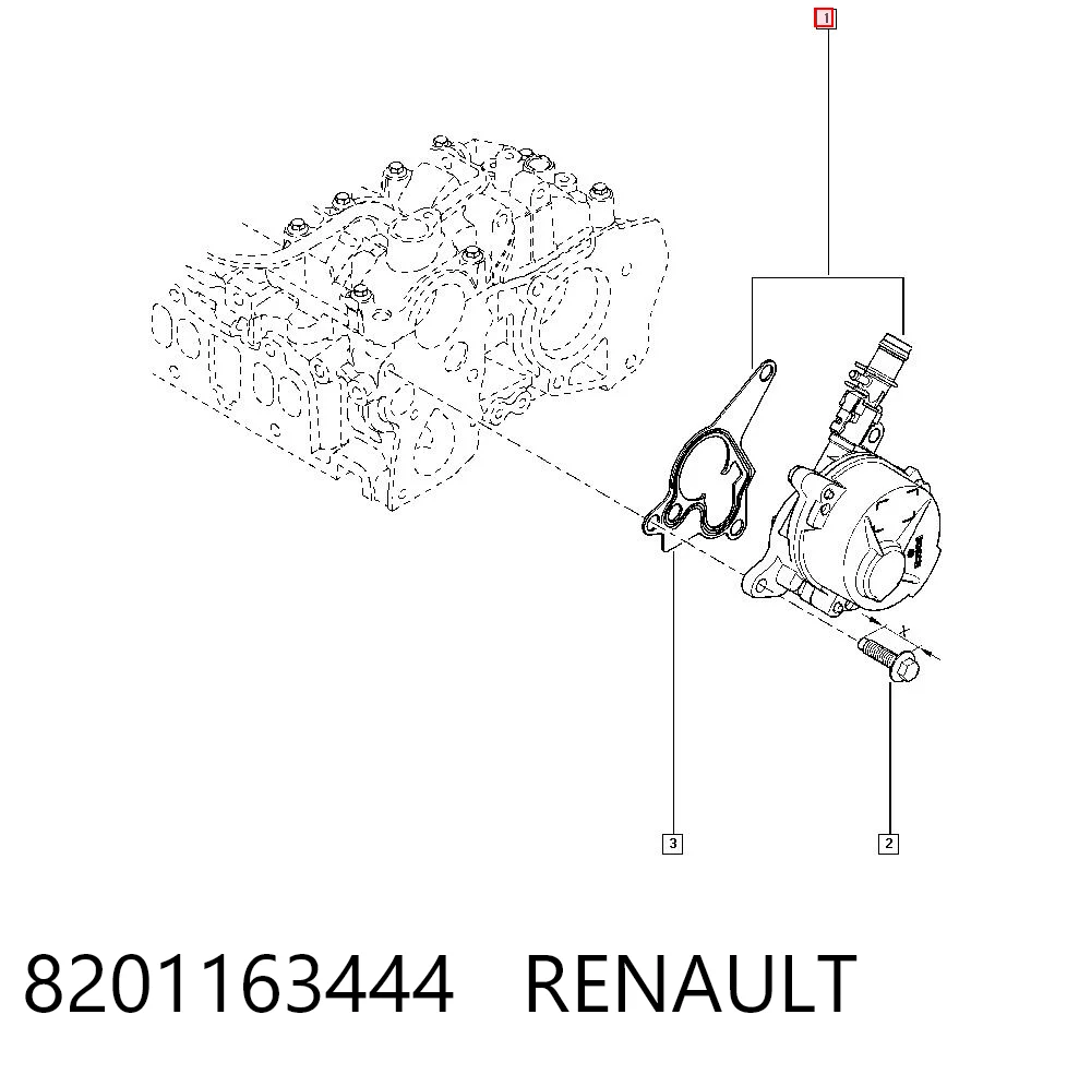 Do koszyka 1682093280 Peugeot/Citroen Pompa podciśnienia