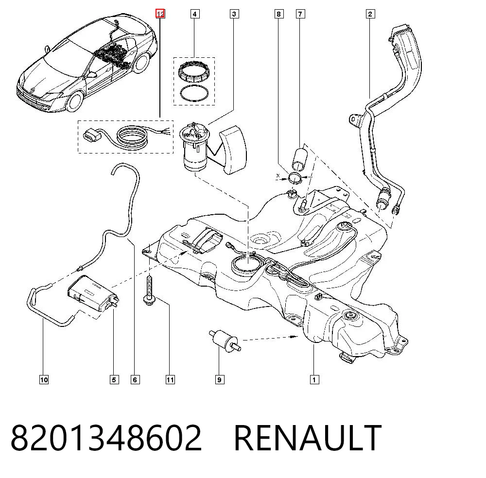 95519663 General Motors Złączka (wtyk) pompy paliwowej