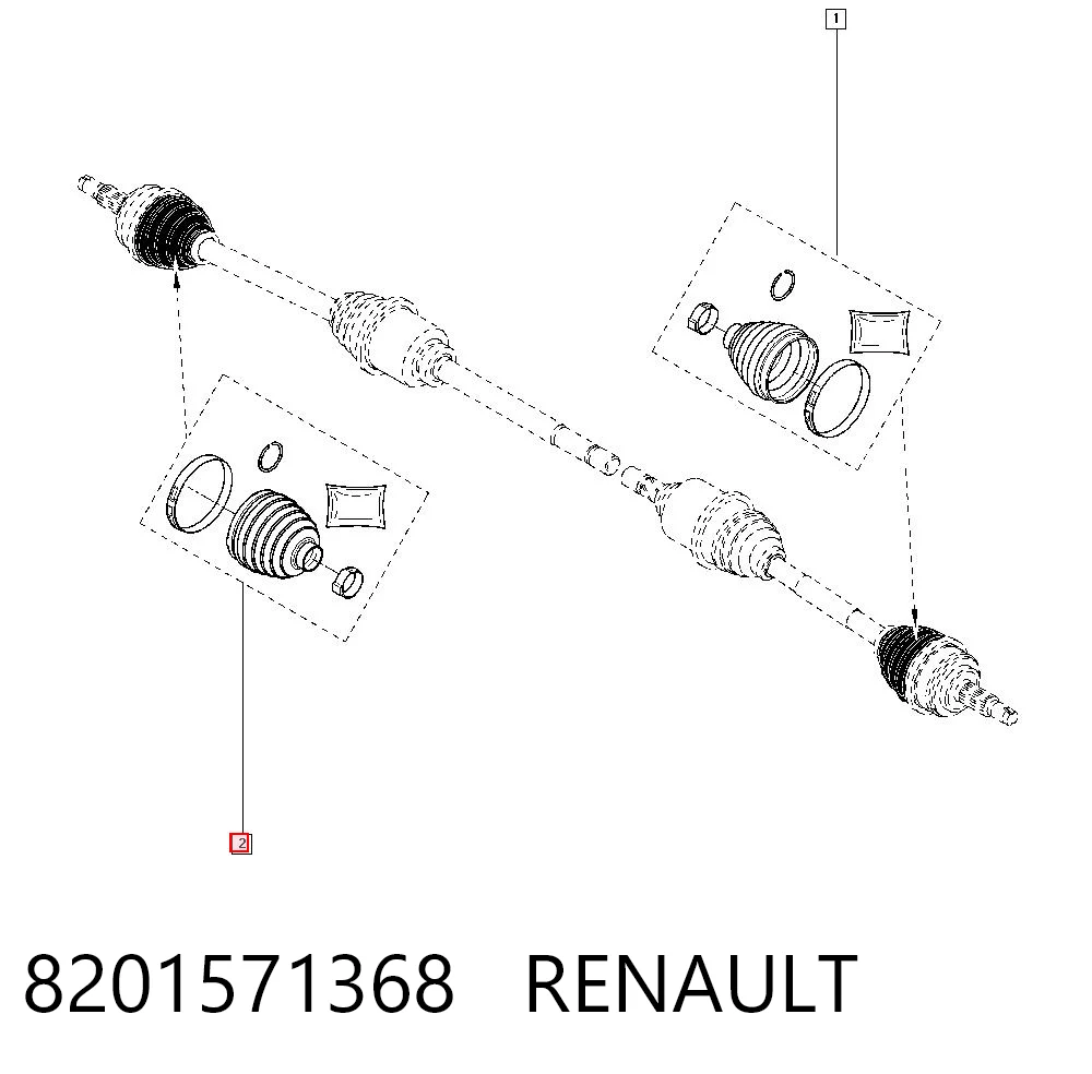 Osłona przegubu homokinetycznego półosi przedniej zewnętrzna 95519452 General Motors
