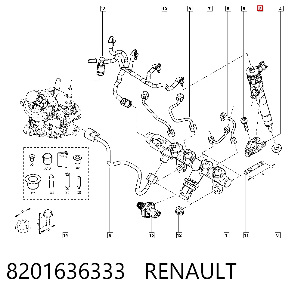 Wtryskiwacz paliwa Dacia Logan II sedana (L8_) (2012 - 2026) cena, od 116,33 USD
