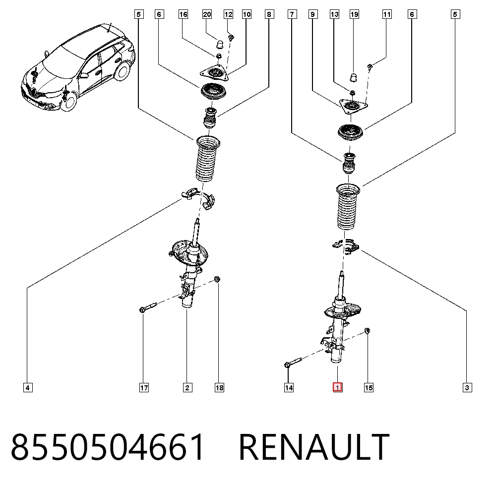 8550504661 Renault (RVI)