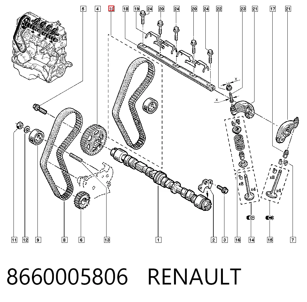 8660005806 Renault (RVI)