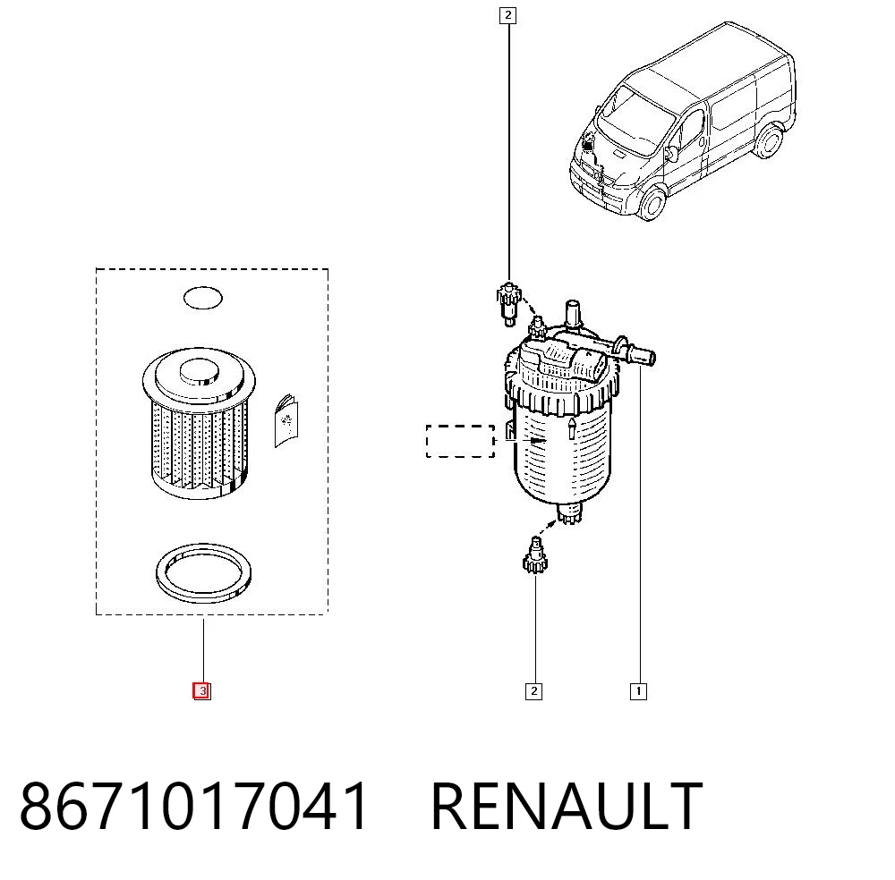 8671017041 Renault (RVI)