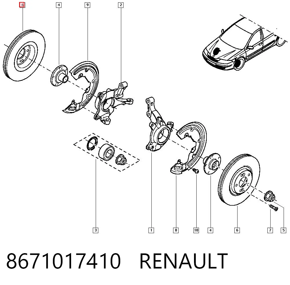 8671017410 Renault (RVI)