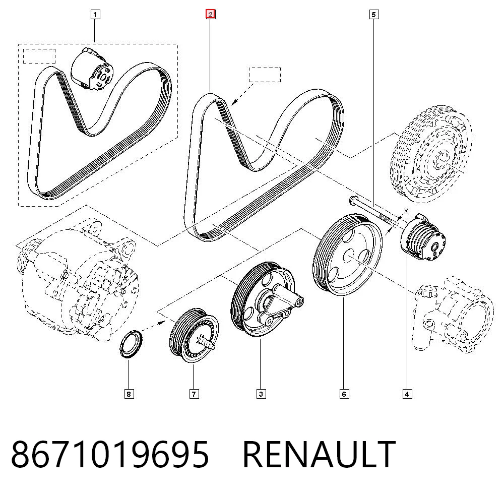 8671019695 Renault (RVI)