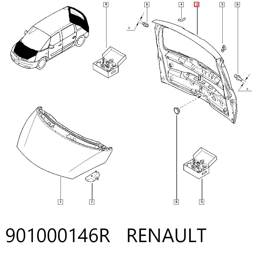 Drzwi tylne (bagażnika 3/5) do Renault Espace IV JK0