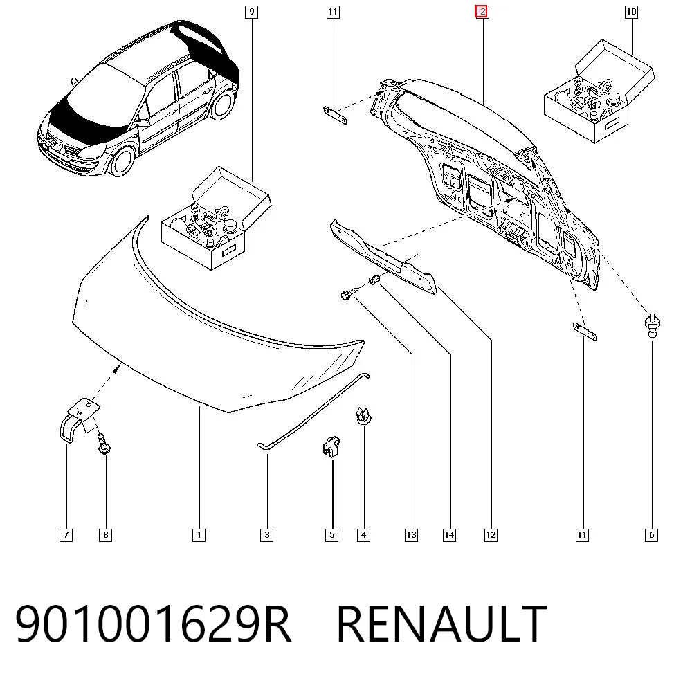 Drzwi tylne (bagażnika 3/5) do Renault Scenic II JM0, JM1