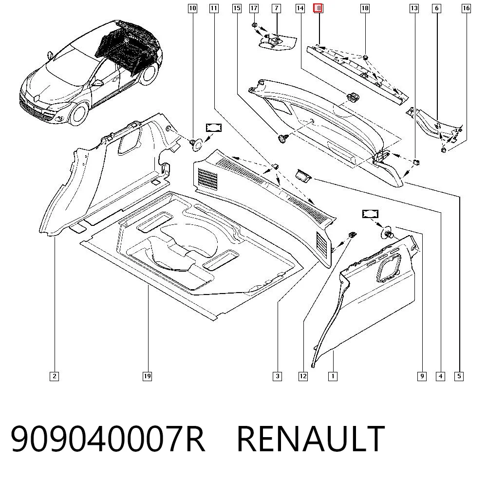  Pierścień kontaktowy AIRBAG, taśma kierownicy  Renault Master 3