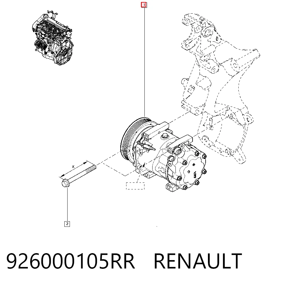 Sprężarka klimatyzacji do Renault LODGY  JS