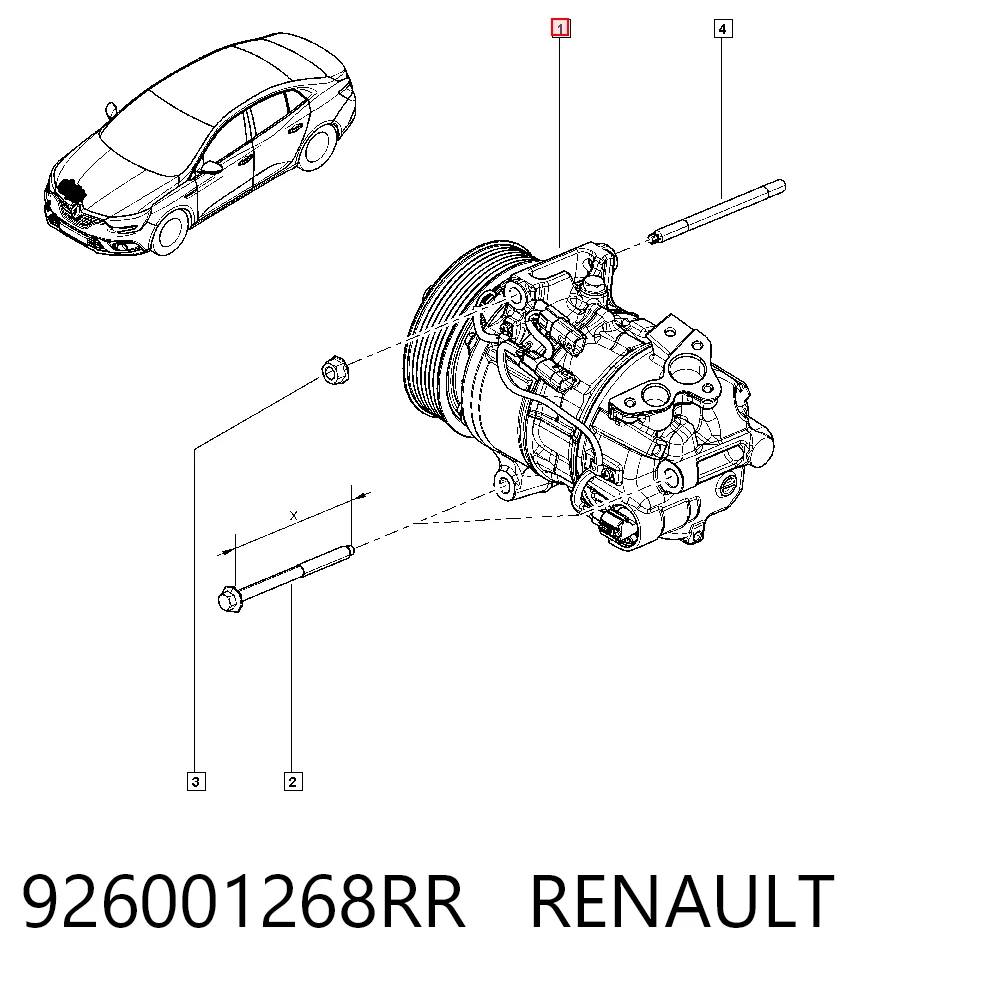 Sprężarka klimatyzacji do Renault Scenic GRAND IV R9
