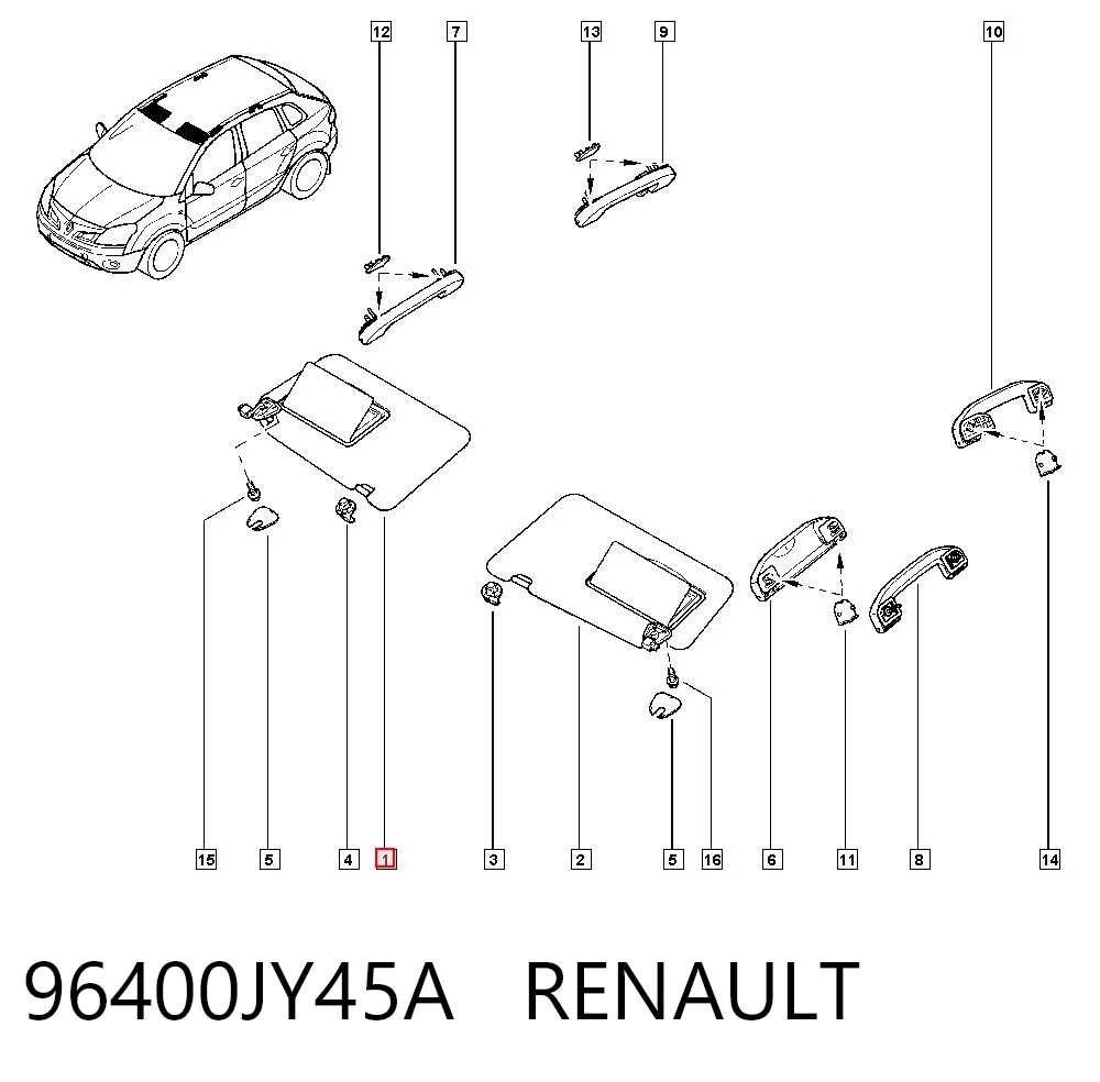 Kupić Osłona przeciwsłoneczna Renault Koleos  HY0 w dobrej cenie