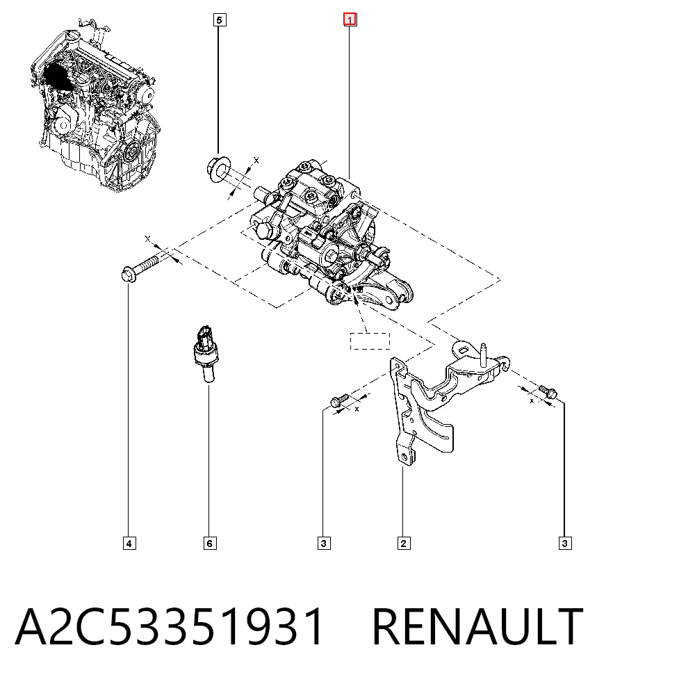 Do koszyka Pompa wtryskowa wysokiego ciśnienia Nissan Qashqai II J11