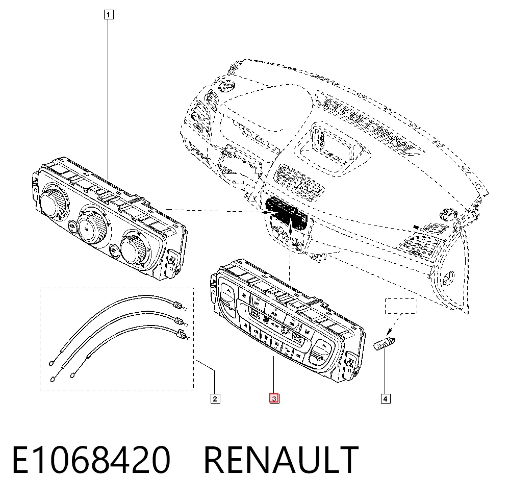 Sterownik trybów ogrzewania/klimatyzacji Renault Megane III kombi (KZ0, KZ1) (2008 - 2016) cena, od 66,52 USD