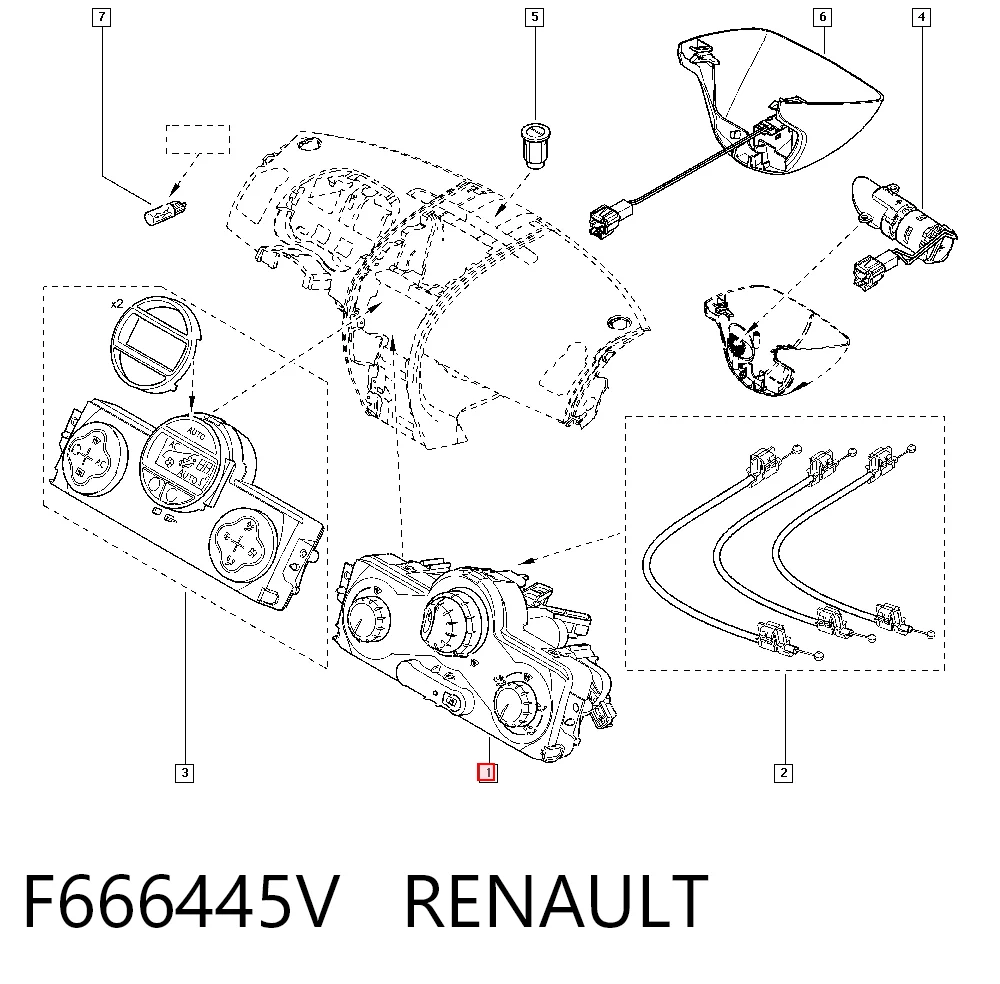Do koszyka Sterownik trybów ogrzewania/klimatyzacji Renault Megane II LM0, LM1