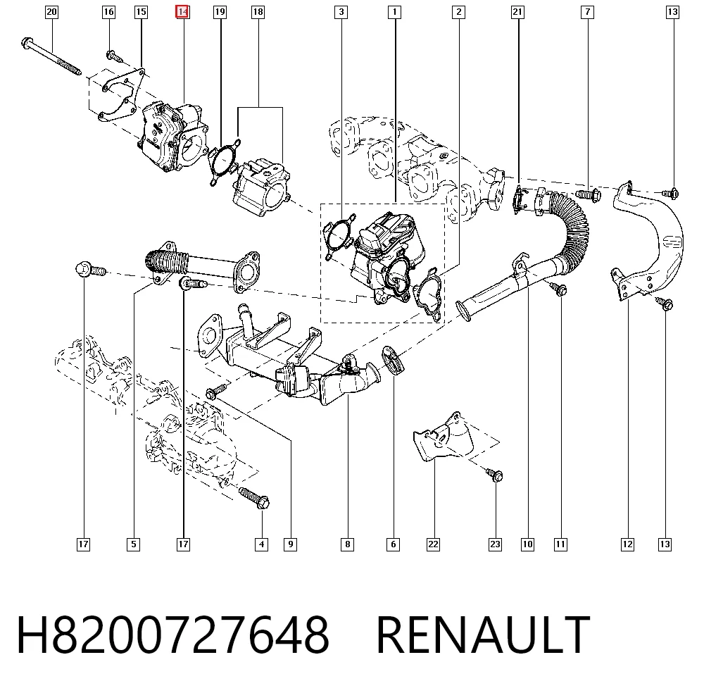 Do koszyka Przepustnica, komplet Renault Latitude  L7