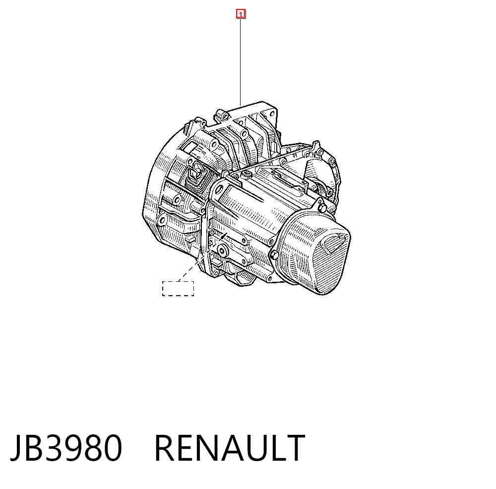Mechaniczna skrzynia biegów w komplecie do Renault Kangoo I KC0, KC1