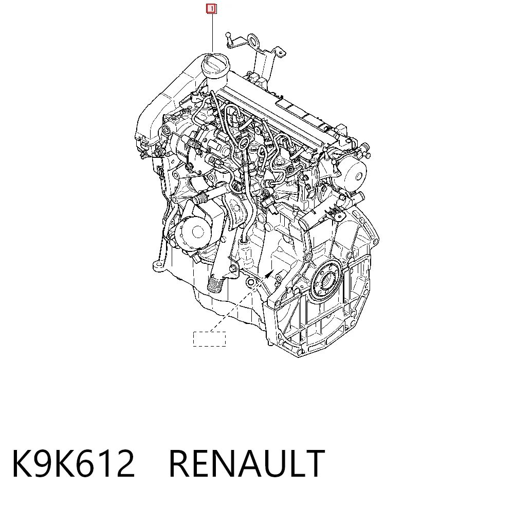 Silnik w komplecie do Dacia Logan II L8_