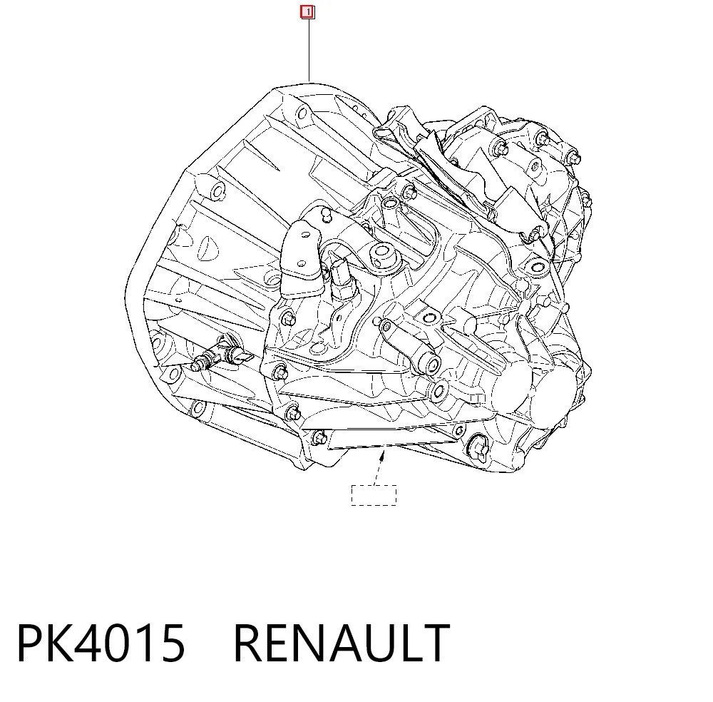 Mechaniczna skrzynia biegów w komplecie Renault Laguna III