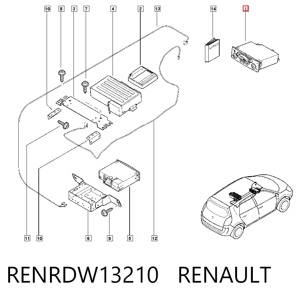 Radioodtwarzacz (radio AM/FM) Renault Scenic GRAND II minivan (JM0, JM1) (2004 - 2009) cena, od 73,24 USD
