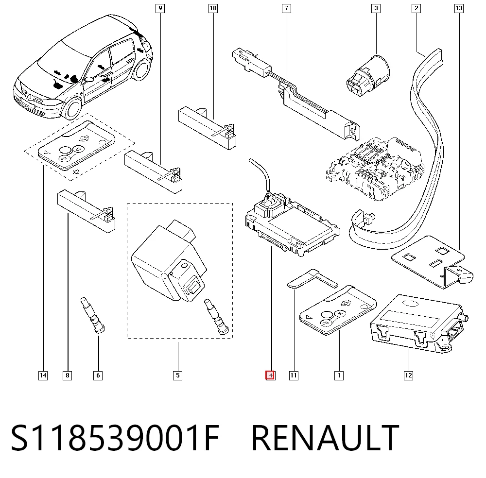 Do koszyka Stacyjka zapłonowa Renault Clio III GRANDTOUR KR01
